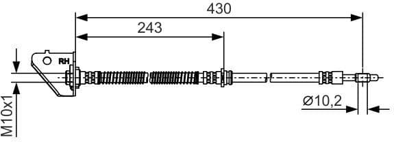 Brake Hose 1 987 481 B30