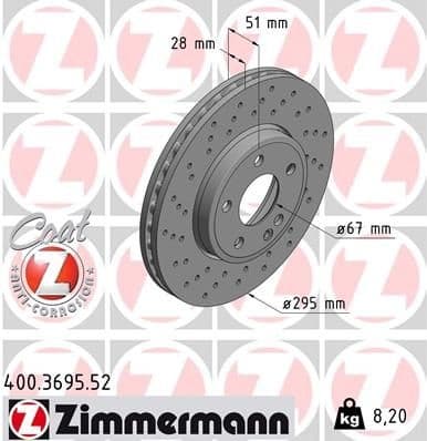 Brake Disc SPORT BRAKE DISC Z 400.3695.52