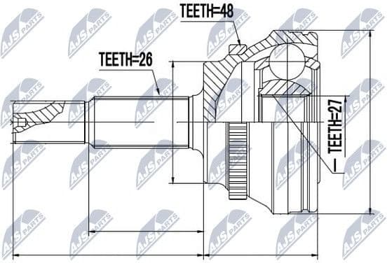 Joint Kit, drive shaft NPZ-TY-081