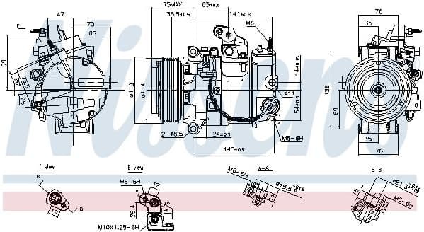 Compressor, air conditioning ** FIRST FIT ** 890816