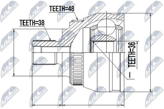 Joint Kit, drive shaft NPZ-VW-029