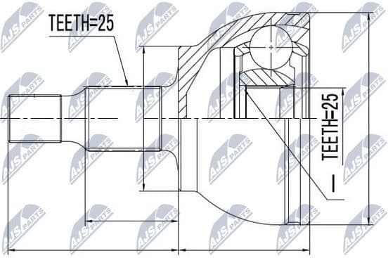 Joint Kit, drive shaft NPZ-ME-007