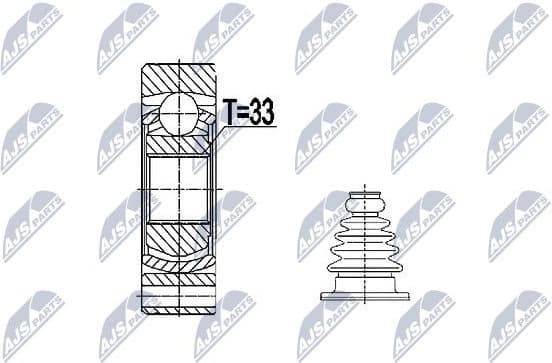 Joint Kit, drive shaft NPW-VW-074 - image 2