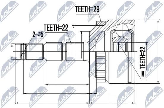 Joint Kit, drive shaft NPZ-PL-034