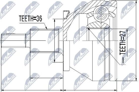 Joint Kit, drive shaft NPZ-VW-036