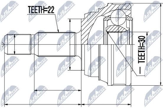 Joint Kit, drive shaft NPZ-VW-013