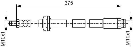 Brake Hose 1 987 481 B18 - image 5