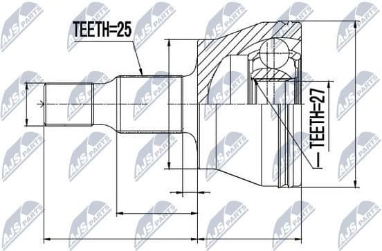 Joint Kit, drive shaft NPZ-ME-008