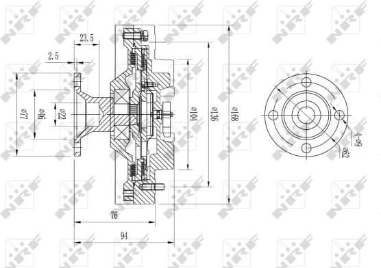 Clutch, radiator fan 49626