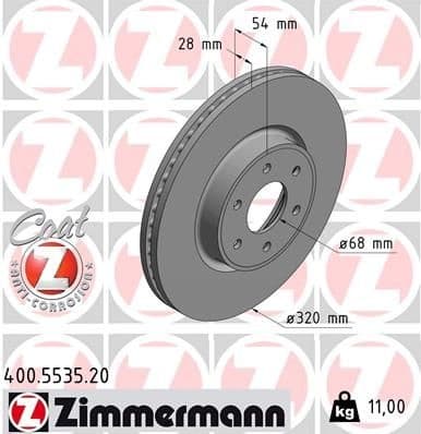 Brake Disc COAT Z 400.5535.20