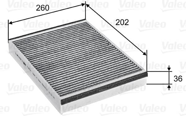 Filter, cabin air VALEO PROTECT 715757