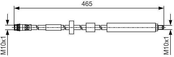 Brake Hose 1 987 481 509
