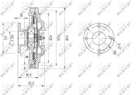Clutch, radiator fan 49603 - image 2