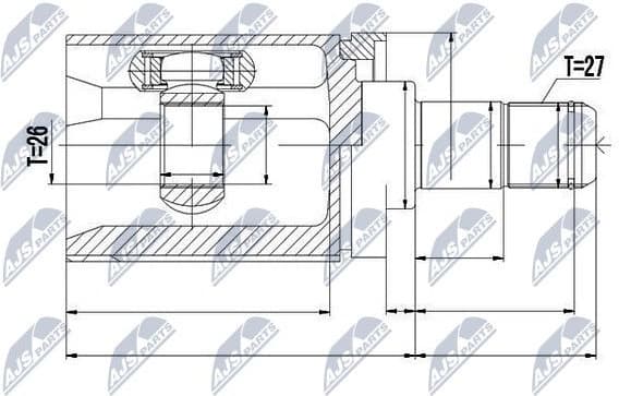 Joint Kit, drive shaft NPW-BM-017 - image 2