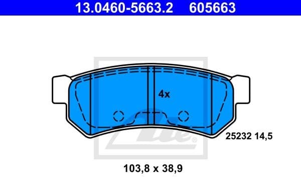 Brake Pad Set, disc brake 13046056632
