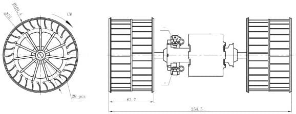 Interior Blower 34284