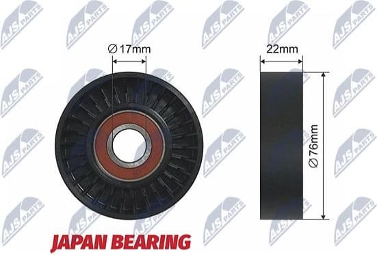 Tensioner Pulley, V-ribbed belt RNK-PL-006