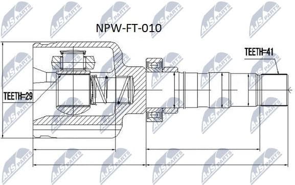 Joint Kit, drive shaft NPW-FT-010 - image 3