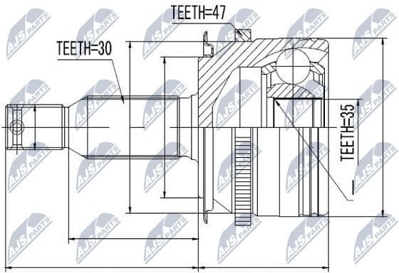 Joint Kit, drive shaft NPZ-MS-006