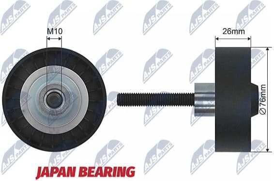 Deflection Pulley/Guide Pulley, V-belt RNK-VW-002