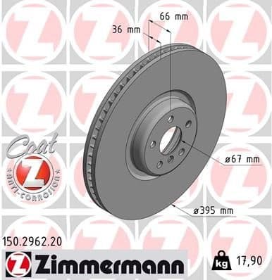 Brake Disc COAT Z 150.2962.20