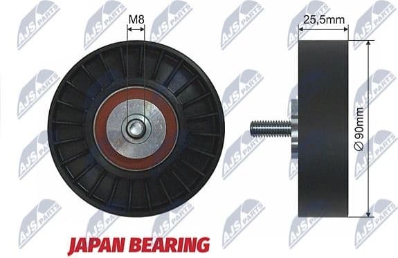 Deflection/Guide Pulley, V-ribbed belt RNK-VW-003