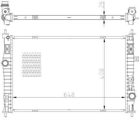 Radiator, engine cooling 59355 - image 5