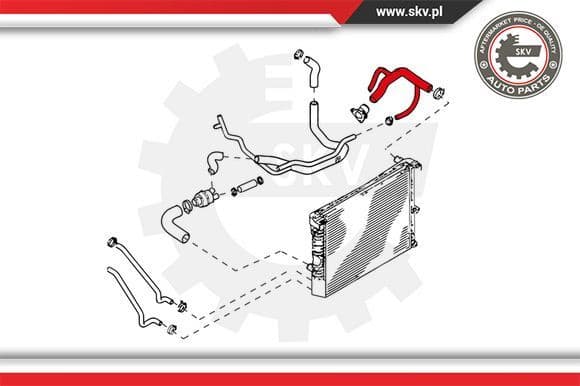 Radiator Hose 24SKV288 - image 2