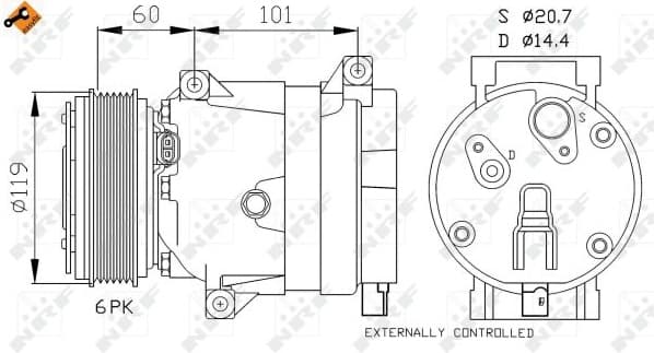 Compressor, air conditioning EASY FIT 32101 - image 3