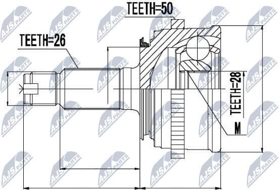 Joint Kit, drive shaft NPZ-HD-027