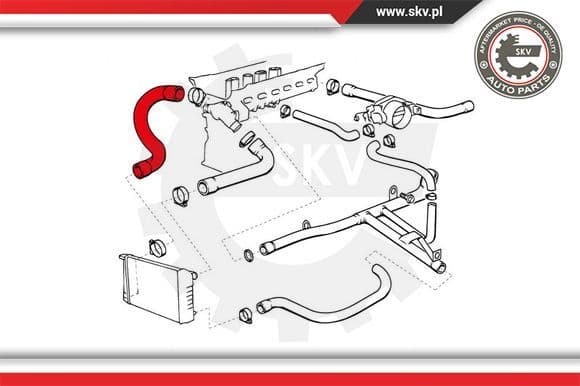Radiator Hose 43SKV707 - image 4