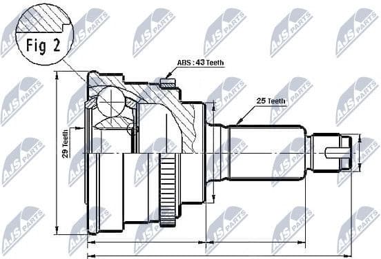 Joint Kit, drive shaft NPZ-SU-024 - image 2