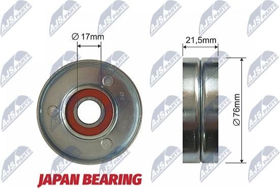 Tensioner Pulley, V-ribbed belt RNK-VW-010