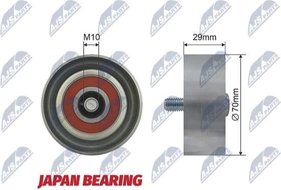 Deflection/Guide Pulley, V-ribbed belt RNK-KA-007