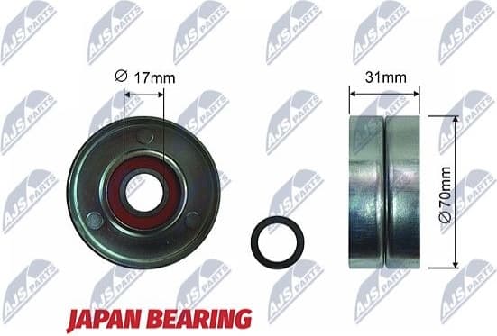 Tensioner Pulley, V-ribbed belt RNK-TY-000