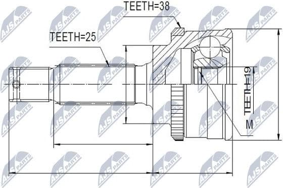 Joint Kit, drive shaft NPZ-HY-512