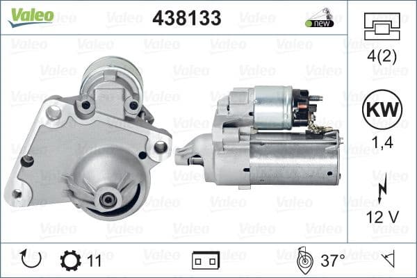Starter VALEO ORIGINS NEW OE TECHNOLOGY 438133