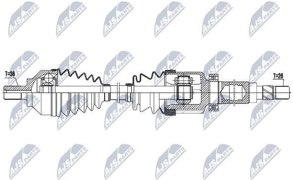 Drive shaft complete NPW-FR-082 - image 2