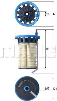 Filter diesel fuel KX515