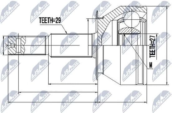 Joint Kit, drive shaft NPZ-NS-081