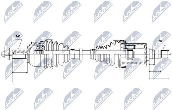 Drive shaft complete NPW-VV-022 - image 3