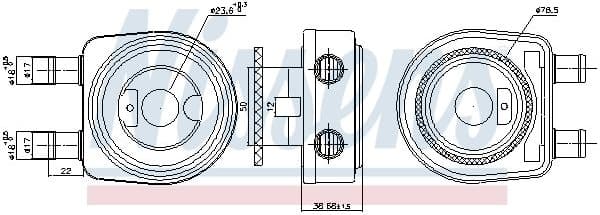 Oil Cooler, engine oil ** FIRST FIT ** 90780 - image 5