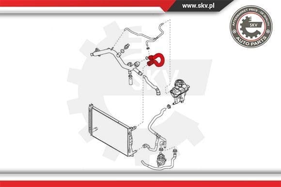 Radiator Hose 43SKV716 - image 3