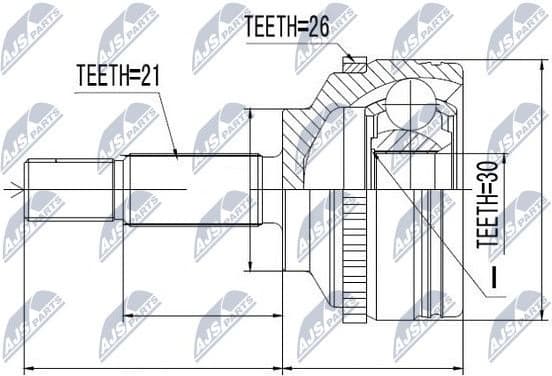 Joint Kit, drive shaft NPZ-RE-012