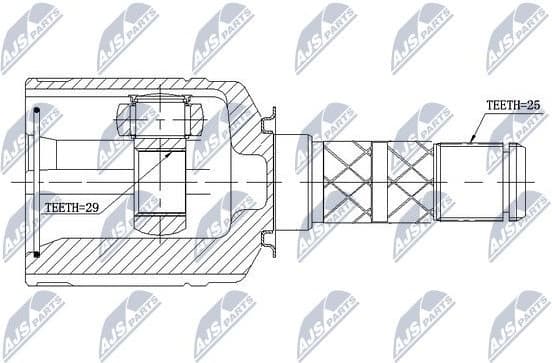 Joint Kit, drive shaft NPW-SB-013 - image 2