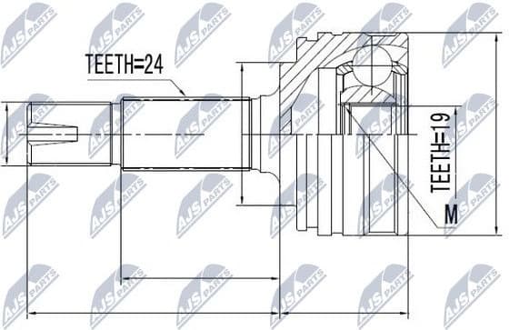 Joint Kit, drive shaft NPZ-TY-083