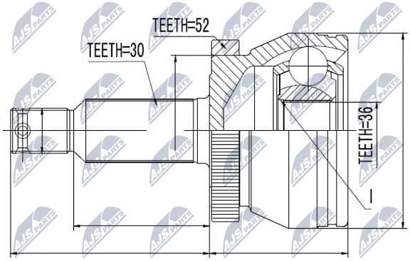 CV joint outer NPZ-HY-504
