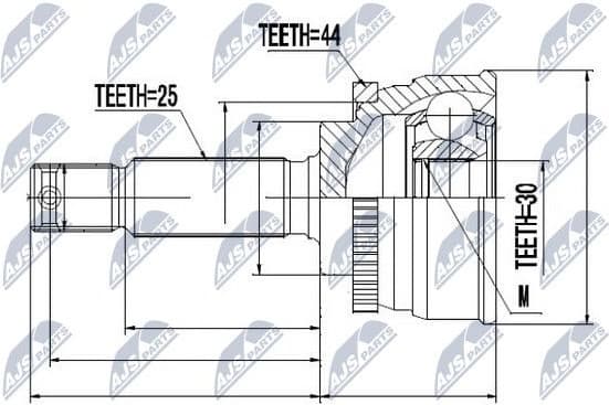 Joint Kit, drive shaft NPZ-HY-532