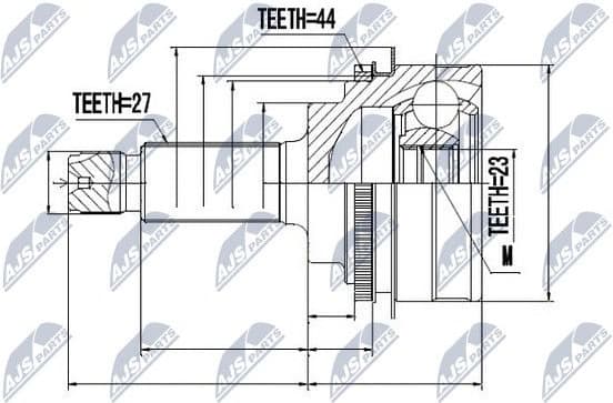 CV joint outer NPZ-SB-017 - image 2