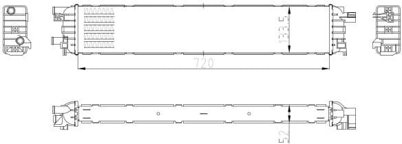 Radiator, engine cooling 50037